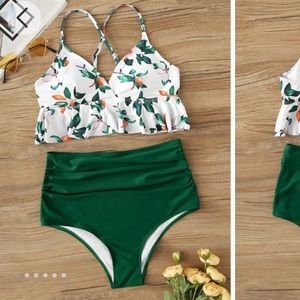 High waisted longline bikini